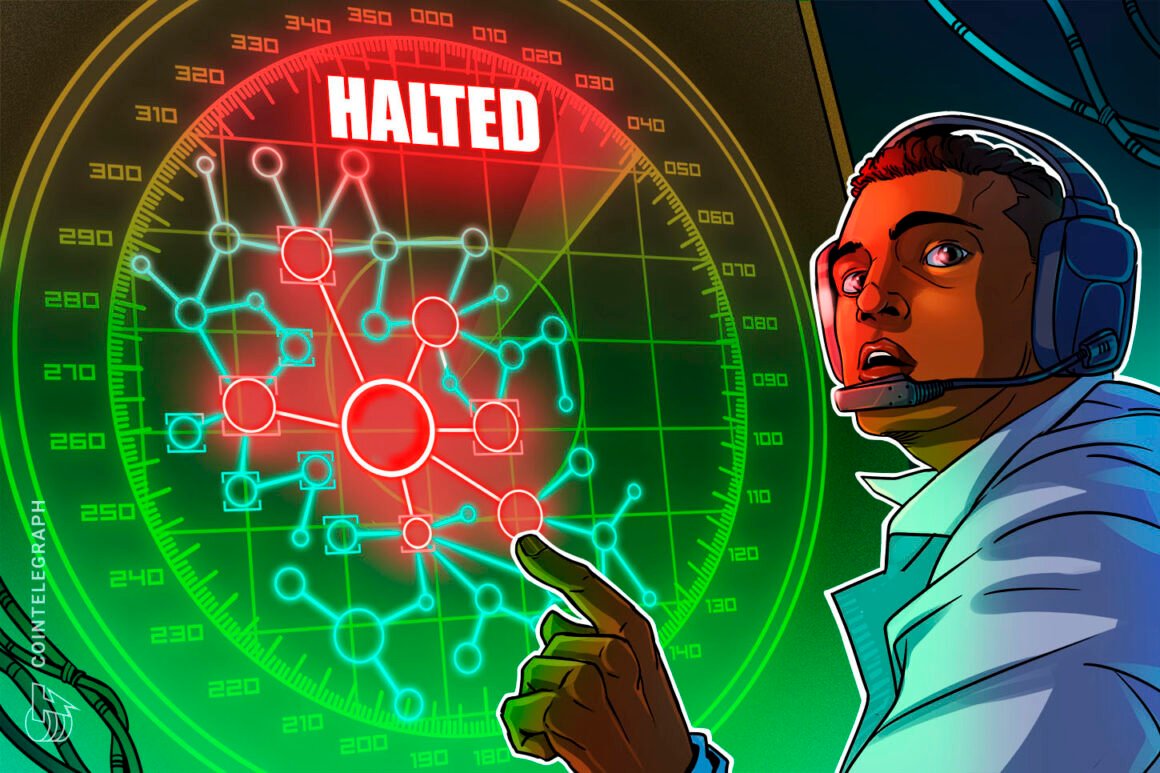 MANTRA token sinks 18% to record low amid blockchain halt